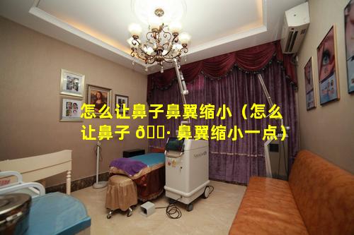 怎么让鼻子鼻翼缩小（怎么让鼻子 🌷 鼻翼缩小一点）